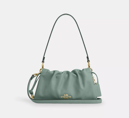 COACH 3WAY PLEATS SHOULDER BAG | 5 COLORS