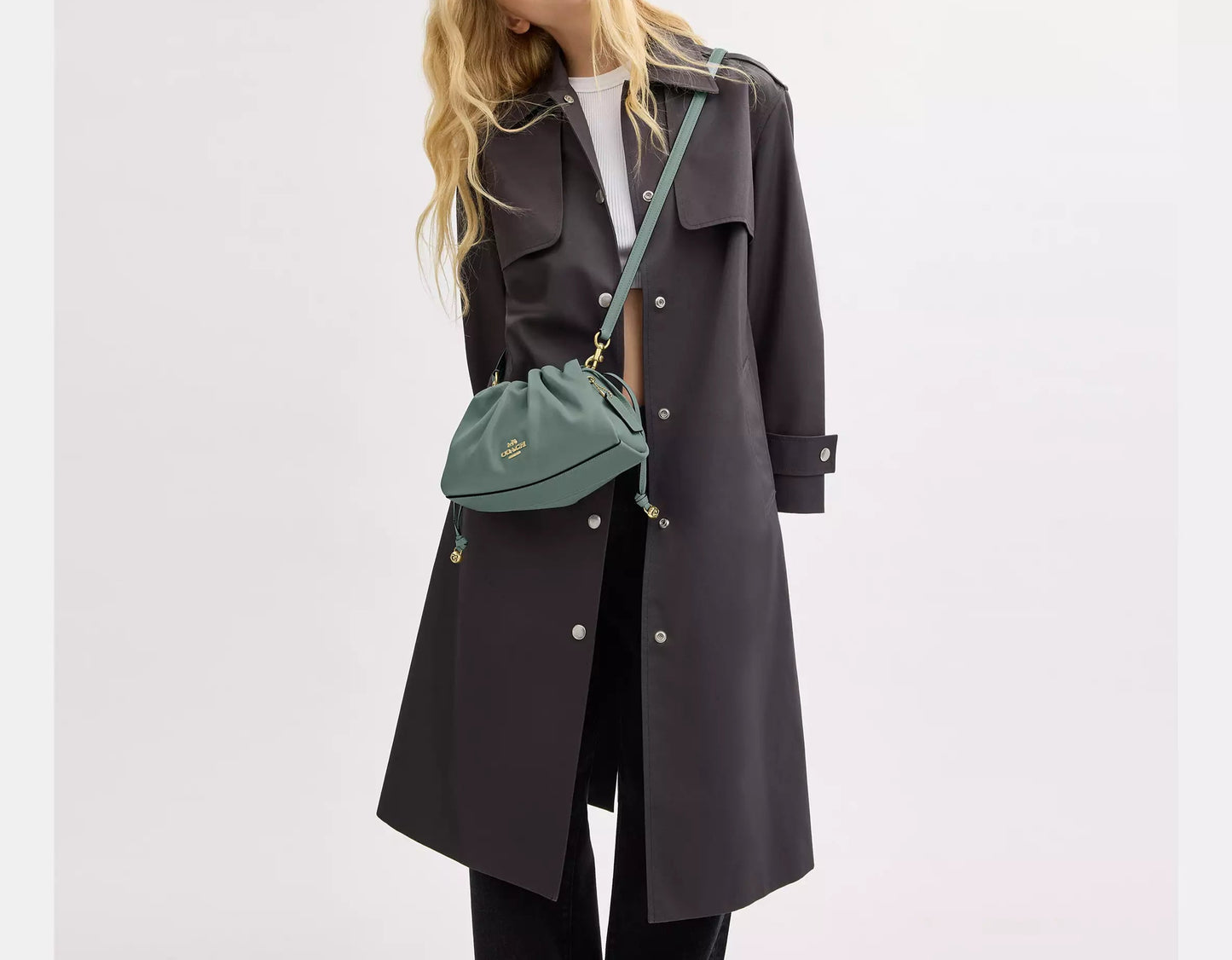 COACH 3WAY PLEATS SHOULDER BAG | 5 COLORS