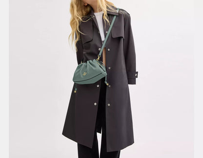 COACH 3WAY PLEATS SHOULDER BAG | 5 COLORS