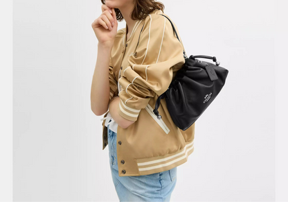COACH 3WAY PLEATS SHOULDER BAG | 5 COLORS