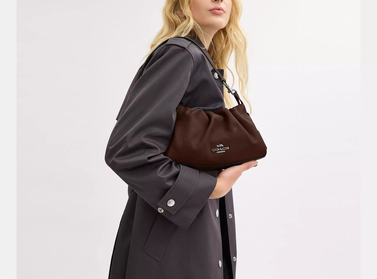 COACH 3WAY PLEATS SHOULDER BAG | 5 COLORS