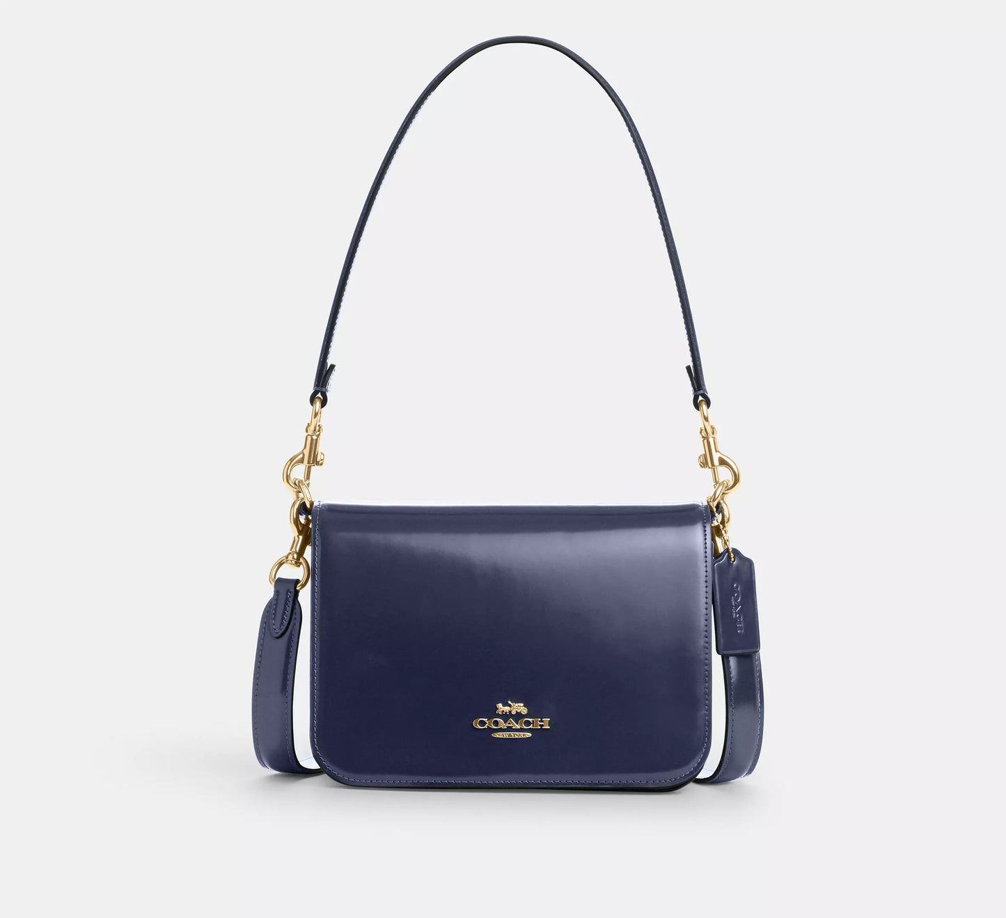 COACH 2WAY LEATHER SHOULDER BAG | 3 COLORS