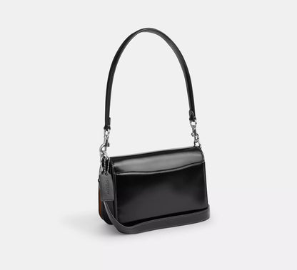 COACH 2WAY LEATHER SHOULDER BAG | 3 COLORS