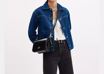 COACH 2WAY LEATHER SHOULDER BAG | 3 COLORS