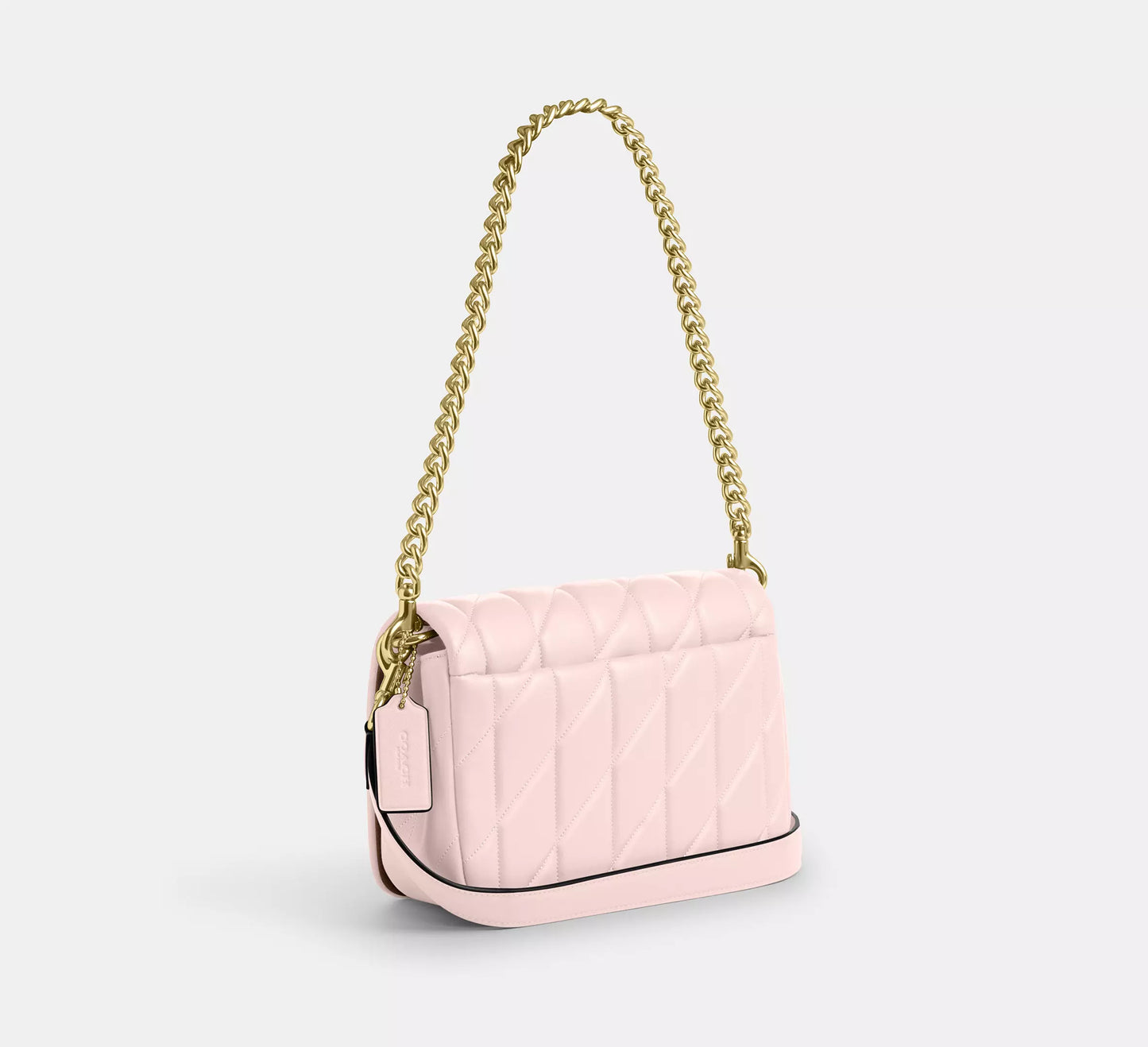 COACH 2WAY QUILTING LEATHER SHOULDER BAG | 4 COLORS