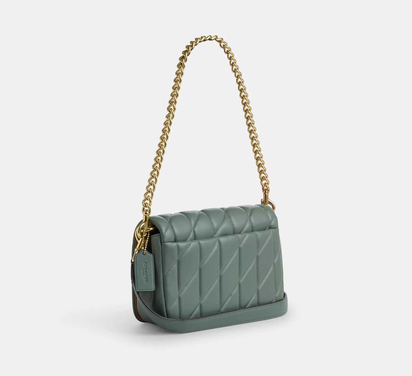 COACH 2WAY QUILTING LEATHER SHOULDER BAG | 4 COLORS