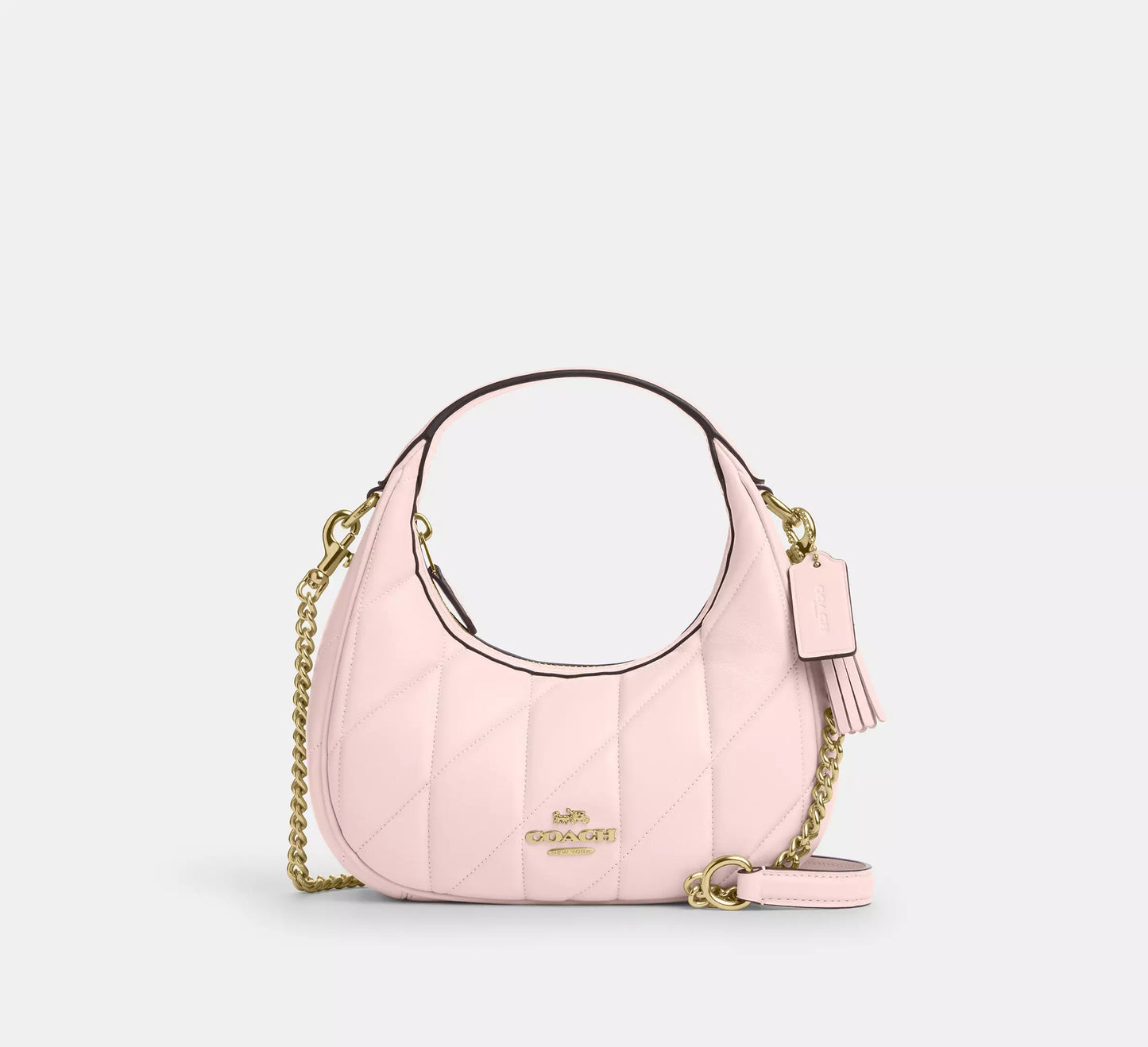 COACH 2WAY QUILTING LEATHER MINI CROSSBODY BAG | 4 COLORS