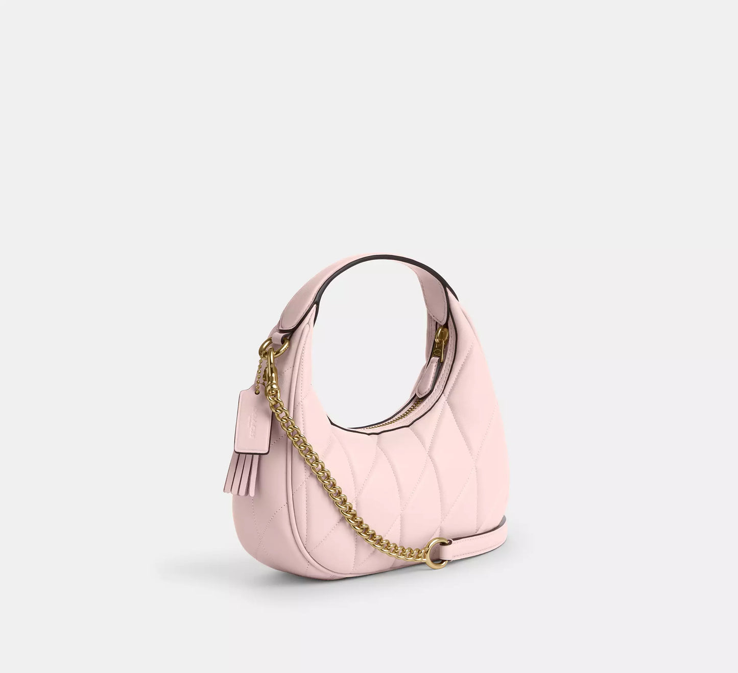 COACH 2WAY QUILTING LEATHER MINI CROSSBODY BAG | 4 COLORS