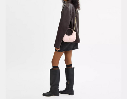 COACH 2WAY QUILTING LEATHER MINI CROSSBODY BAG | 4 COLORS