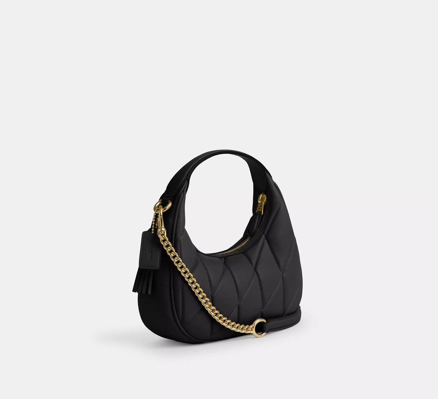 COACH 2WAY QUILTING LEATHER MINI CROSSBODY BAG | 4 COLORS