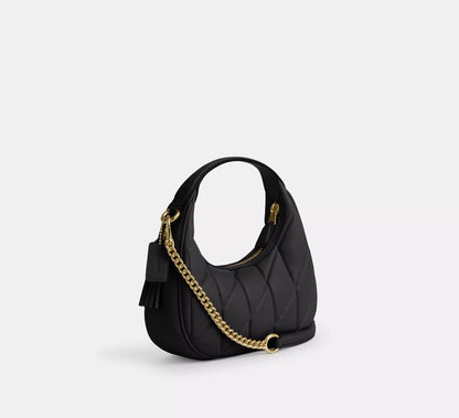 COACH 2WAY QUILTING LEATHER MINI CROSSBODY BAG | 4 COLORS