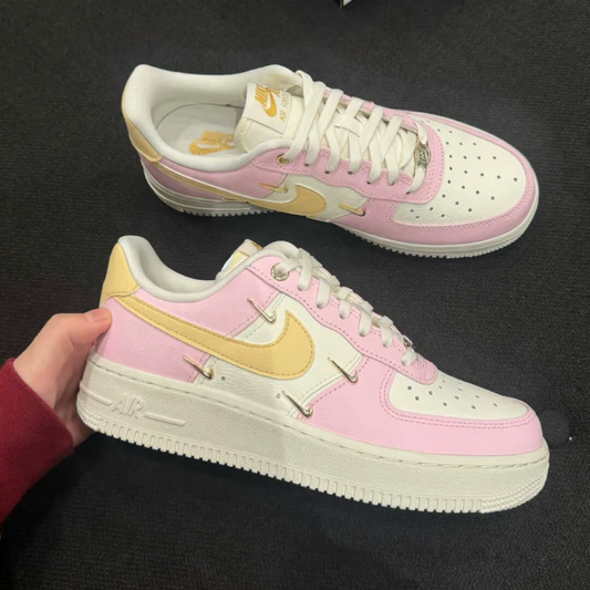 NIKE AIR FORCE 1 MINI SWOOSH | PINK GOLD