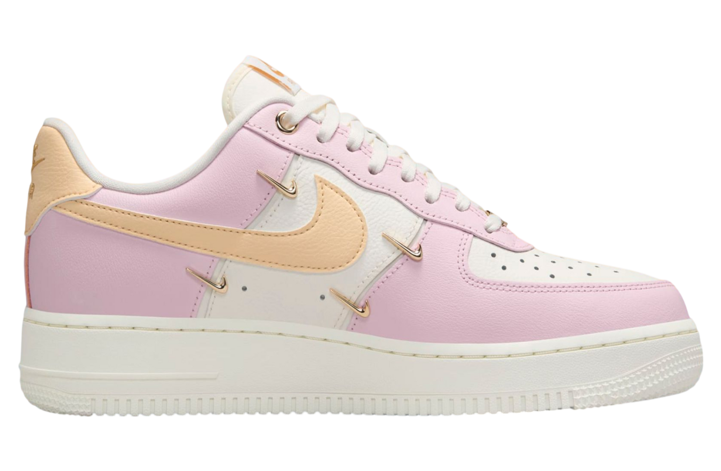 NIKE AIR FORCE 1 MINI SWOOSH | PINK GOLD
